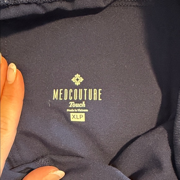 Women’s Medcouture  Dark Navy Drawstring Joggers with Buttoned Utility Pocket - Picture 5 of 6